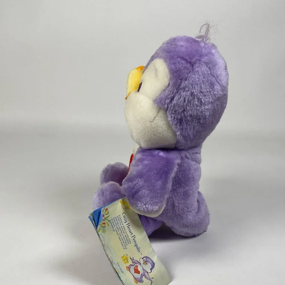 1984 Care Bear Cousins Cozy Heart Penguin Plush Stuffed Animal Kenner w Booklet